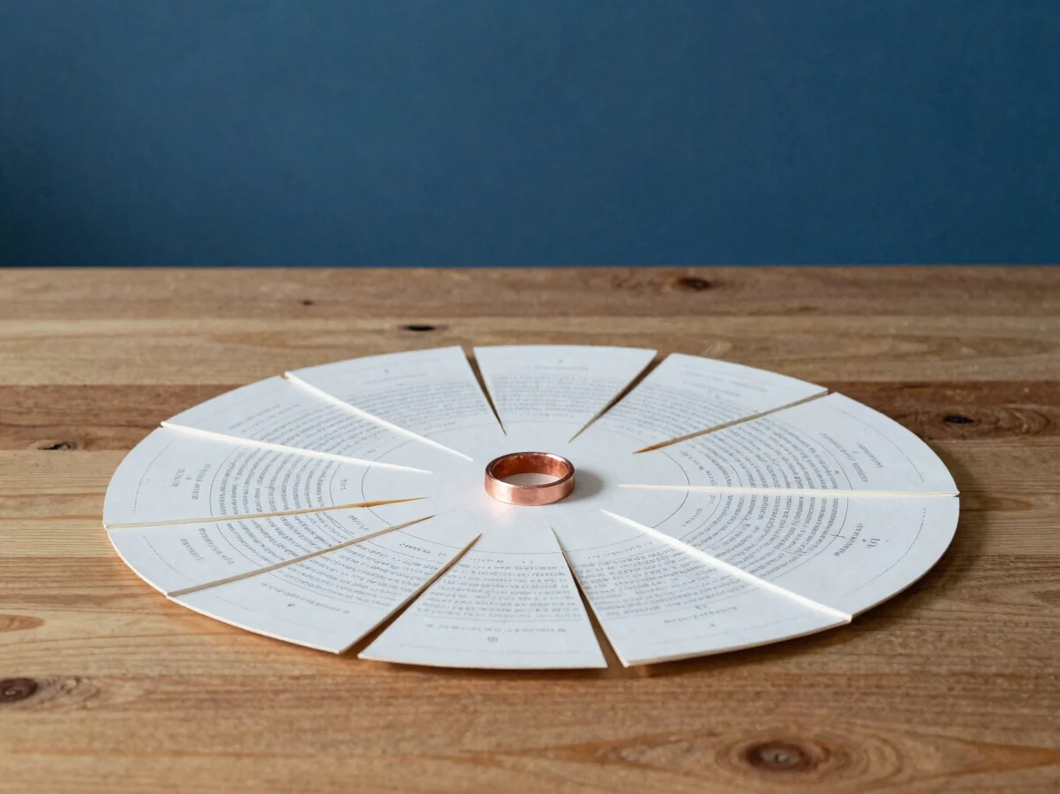 Manos sobre un diagrama circular de carta natal extendido en una